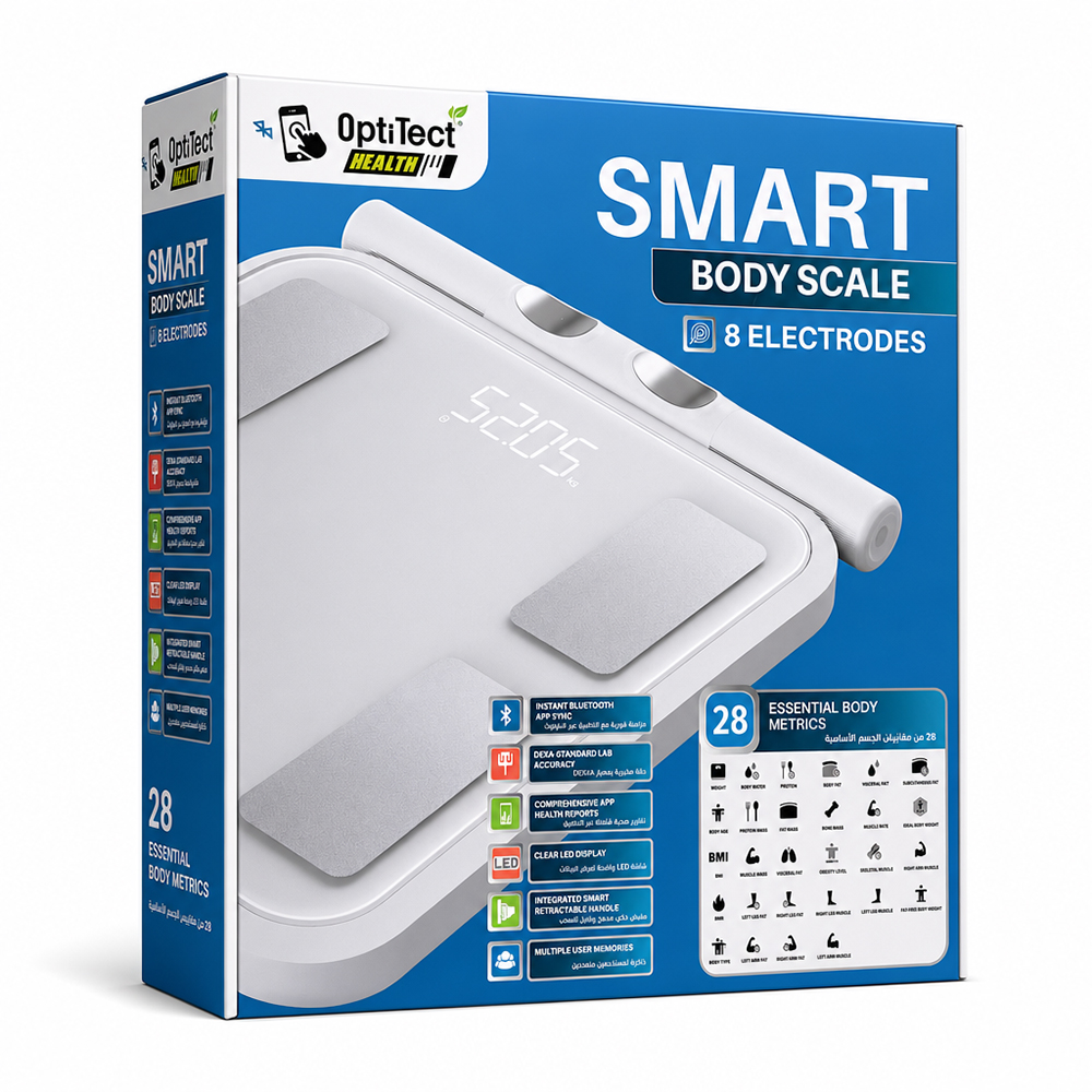 OptiTect Health Smart Body Scale With 8 Electrodes